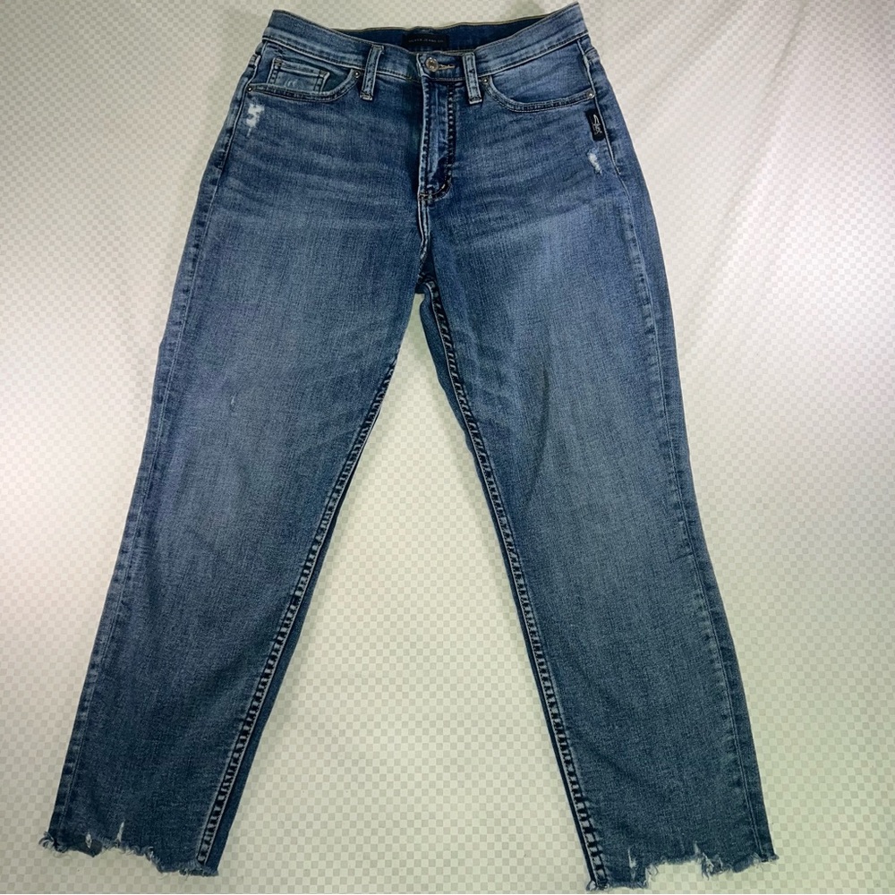 Silver Jeans Co. Women's Straight Skinny Crop‎ Jeans 26X25